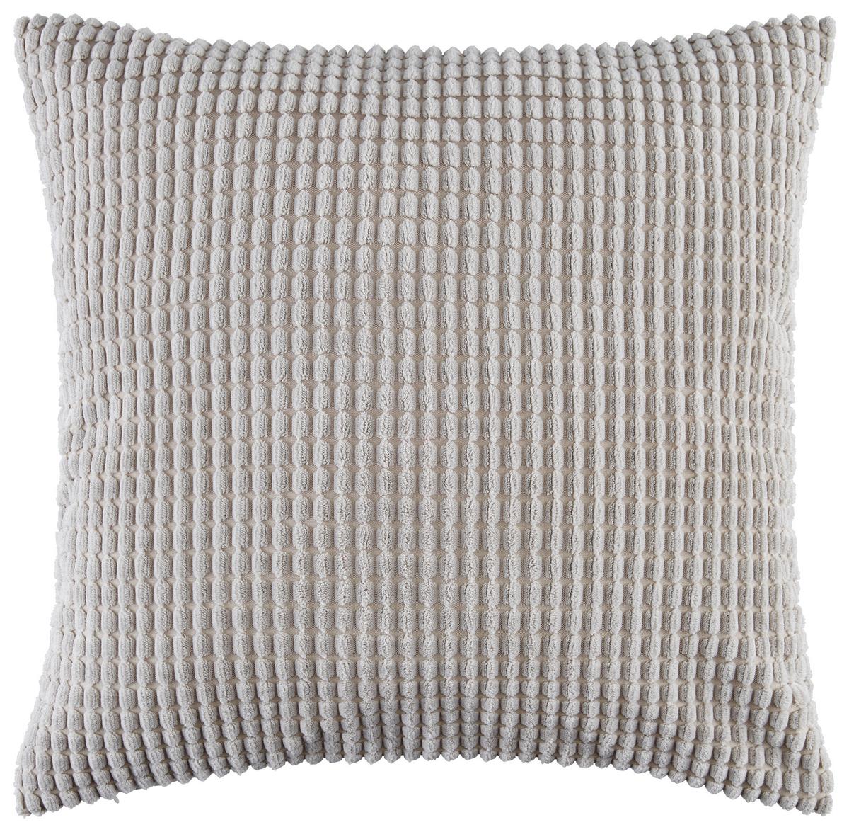 Díszpárna Halina Kb. 45/45cm - ezüst, Modern, textil (45/45cm) - Luca Bessoni