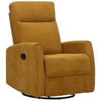 Polohovateľné relaxačné kreslo Melinda, žlté - čierna/žltá, Modern, kov/textil (76/103/93cm) - Mömax