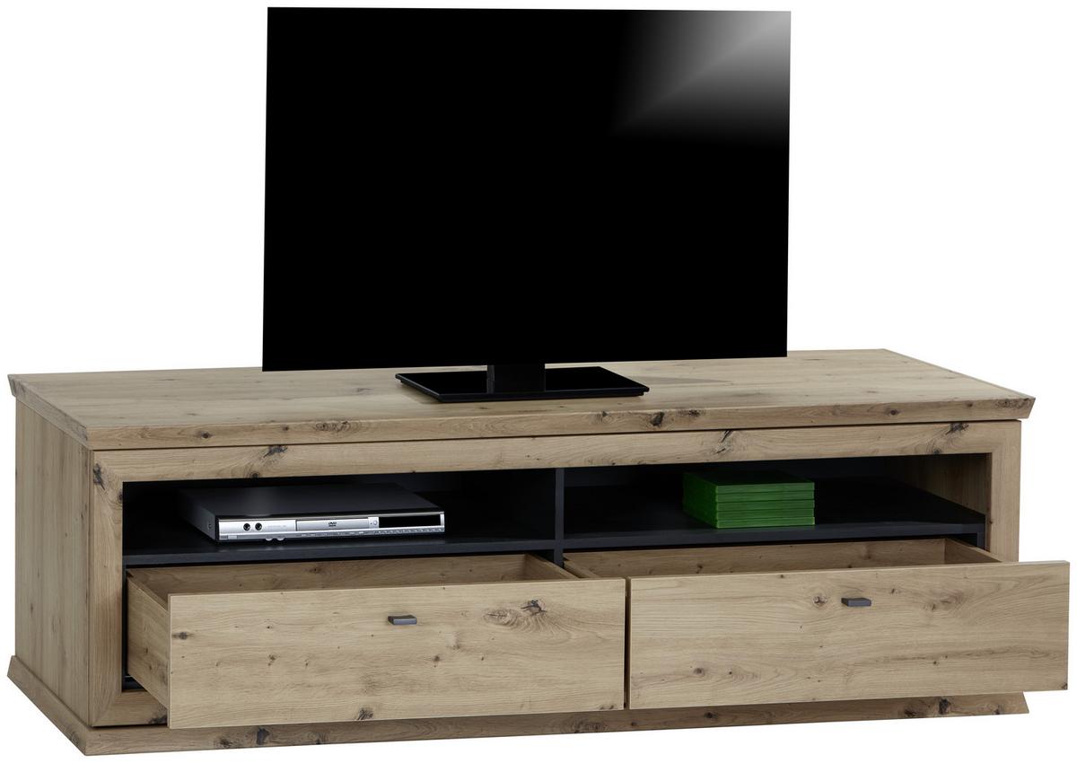 TV DIEL HARVEY - farba duba/antracitová, Lifestyle, kov/kompozitné drevo (180/55,4/50cm)