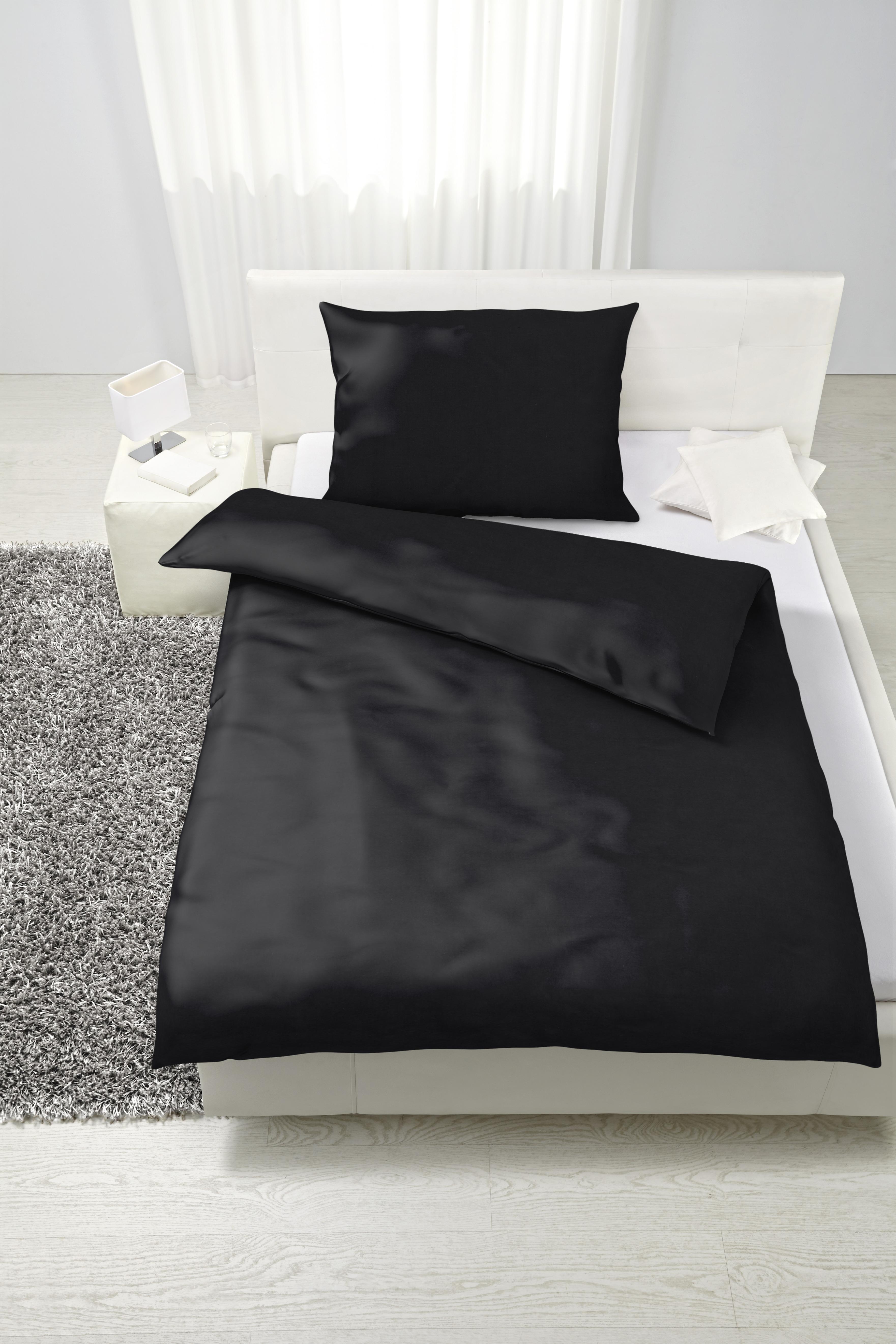 Posteľná Bielizeň Blacky, 140/200cm, Čierna - čierna, Moderný, textil (140/200cm) - Modern Living