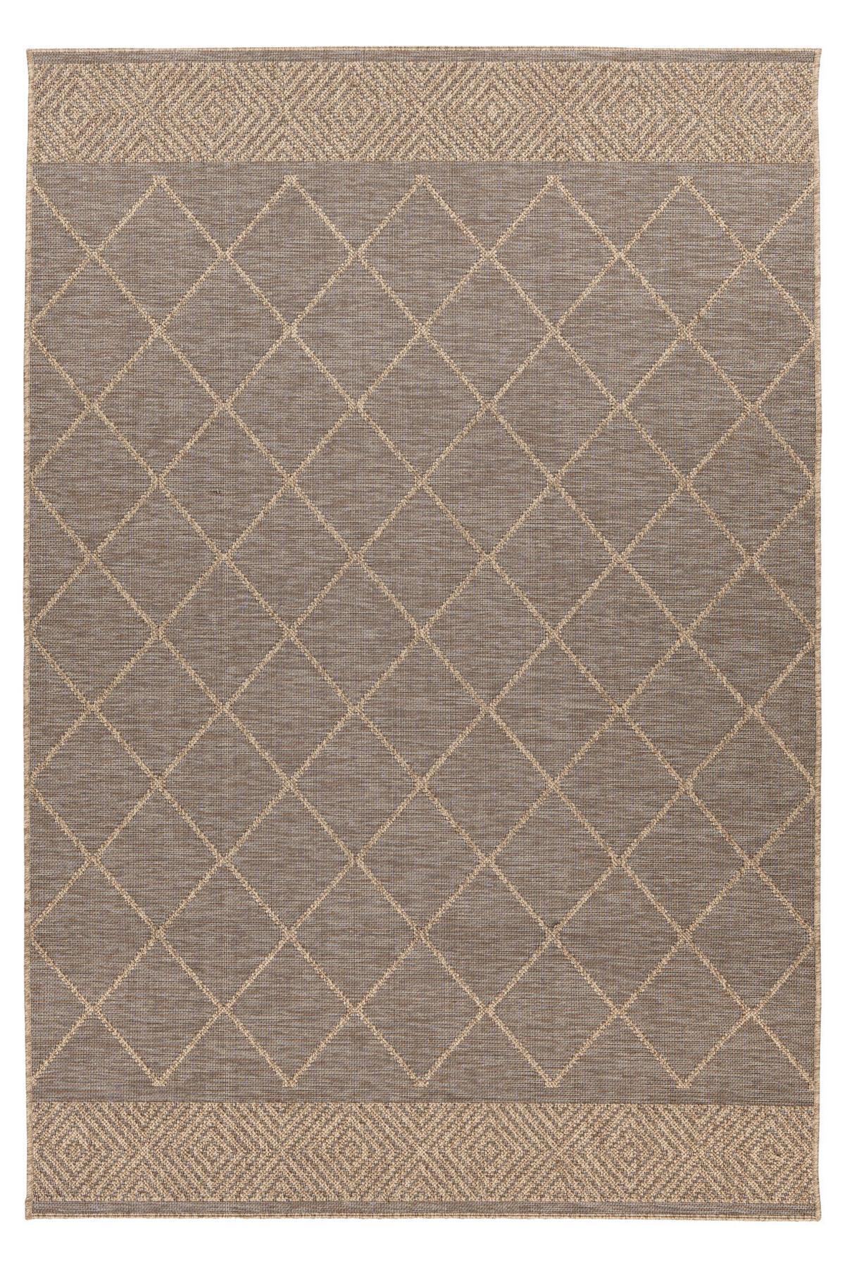 Flachwebteppich My Oslo 710 - Taupe, Design, Textil (200/290cm) - Obsession