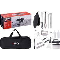 Grillzubehör, 24-Teilig inkl. Tragetasche - Schwarz, Basics, Metall (15/13.5/39cm)