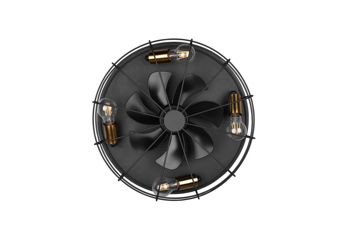 LED-Deckenleuchte R61095032 Ø 48,5 cm - Schwarz, LIFESTYLE, Kunststoff/Metall (48,5/17,5cm)