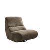 Sessel Lucera Cappuccino 360° Drehbar, B: 74 Cm - Schwarz/Cappuccino, Design, Textil (74/85/105cm) - Livetastic
