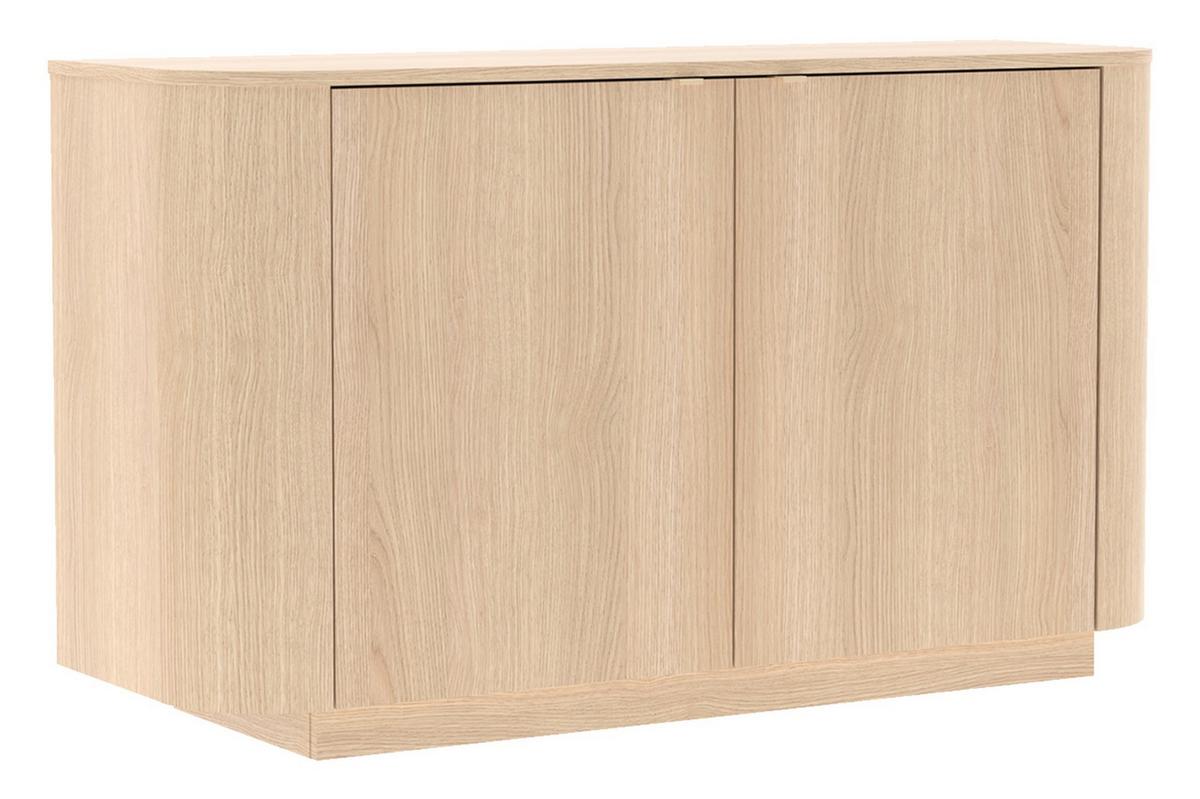 Sideboard Adriatico Eichefarben B: 131 Cm - Eichefarben, Design, Holzwerkstoff (131/76/43cm) - MID.YOU