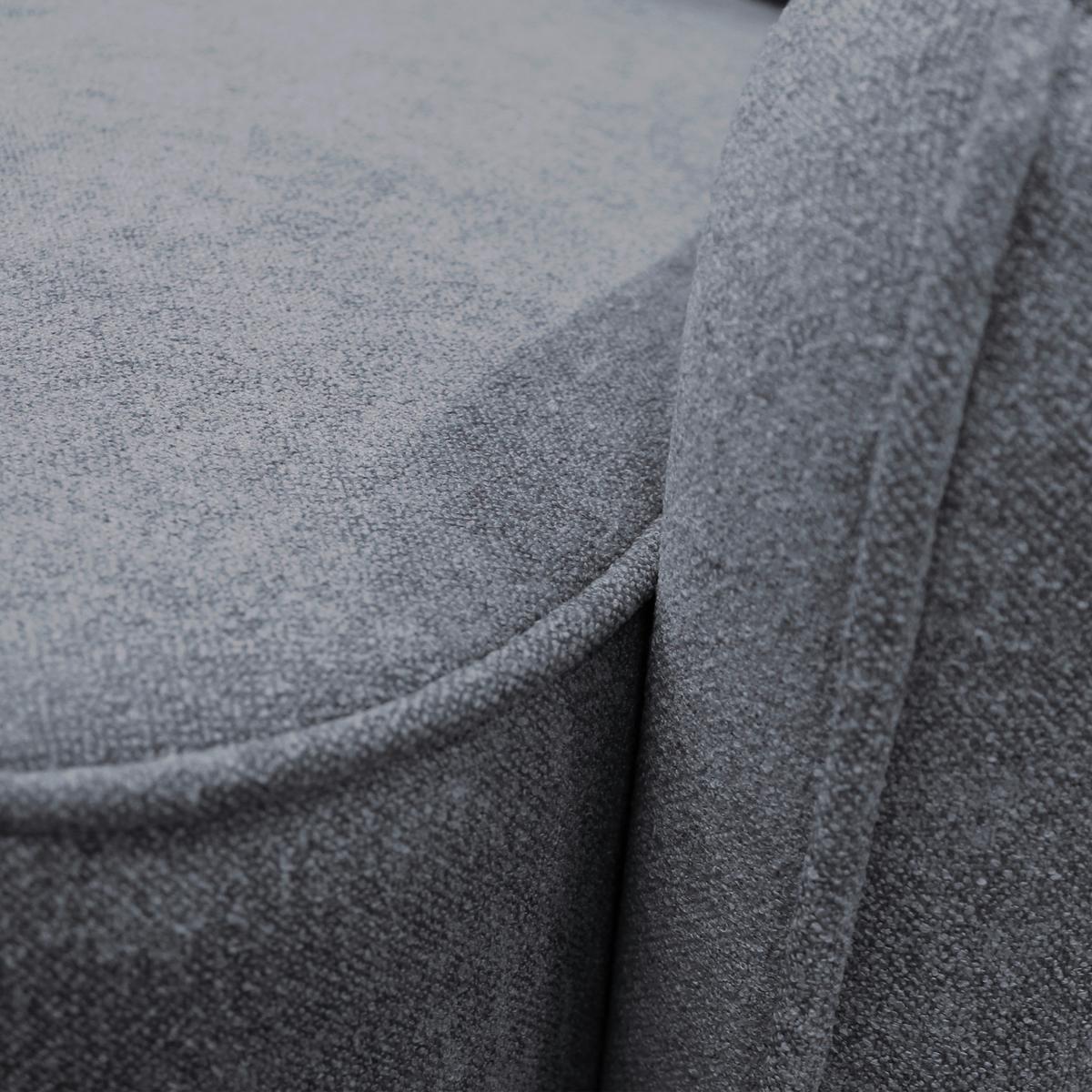 Ecksofa Fancy Grau 209x143 cm - Schwarz/Grau, Design, Textil (209/143cm) - MID.YOU