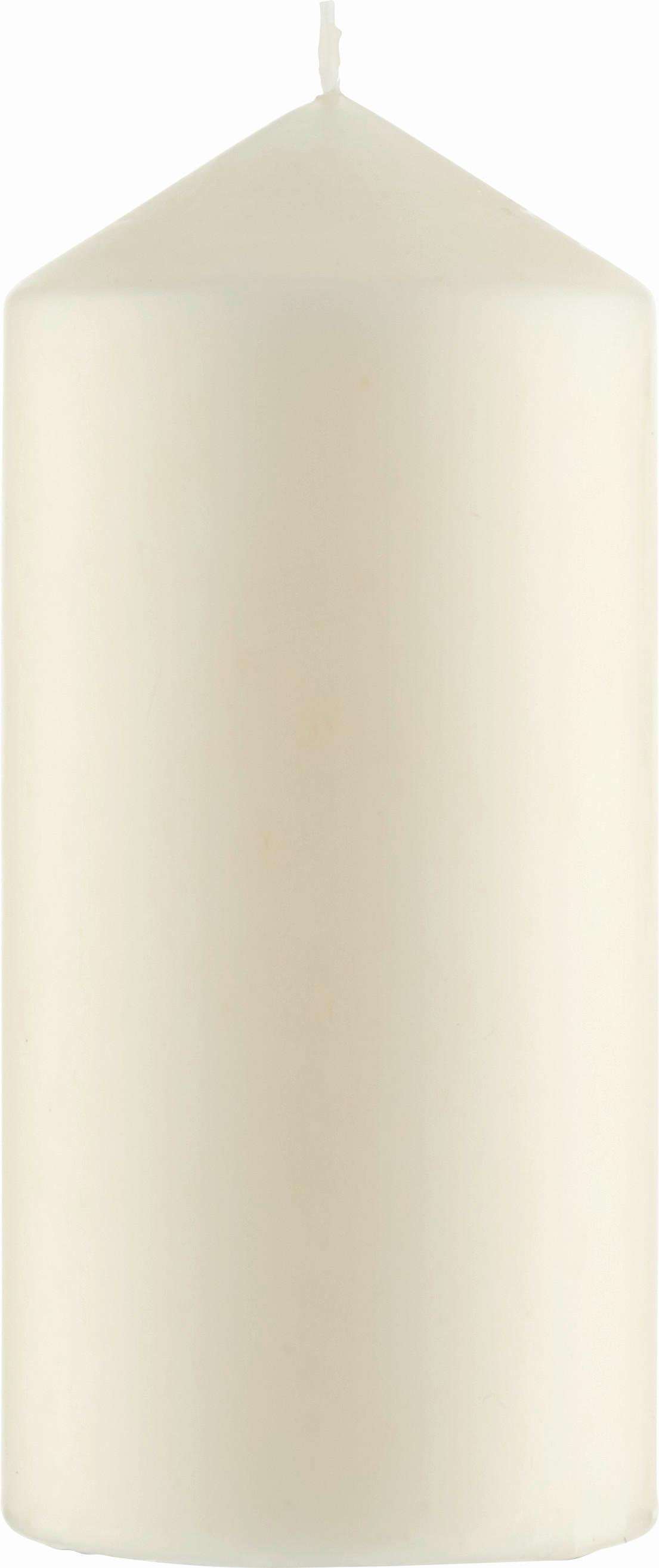 Stumpenkerze Christina - Creme, KONVENTIONELL, Naturmaterialien (6,7/15cm) - Luca Bessoni