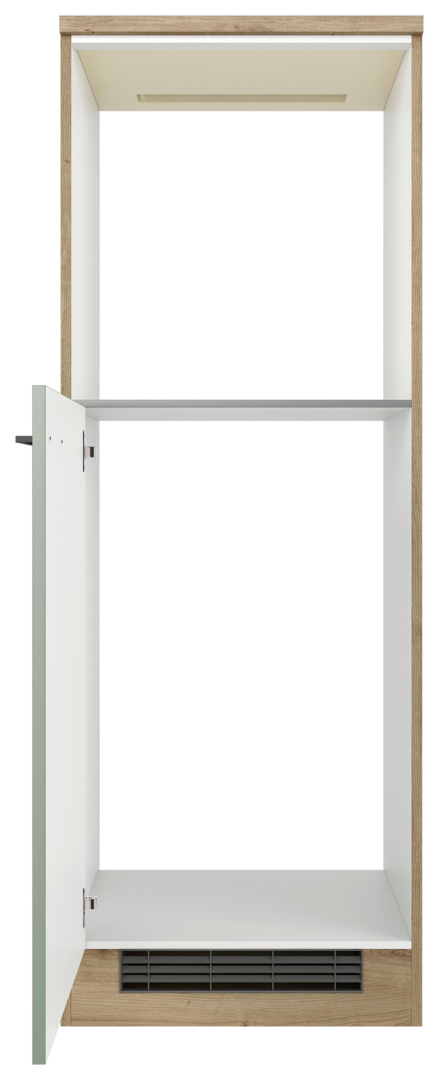 SKRINKA NA VSTAVANÉ SPOTREBIČ CARA DBK 1657 - čierna/zelená, Konventionell, kov/kompozitné drevo (60/168,5/60cm) - FlexWell