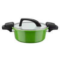 Kochtopf 4 l Aluminium, hellgrün - Hellgrün, Basics, Metall (24/10cm) - GSW