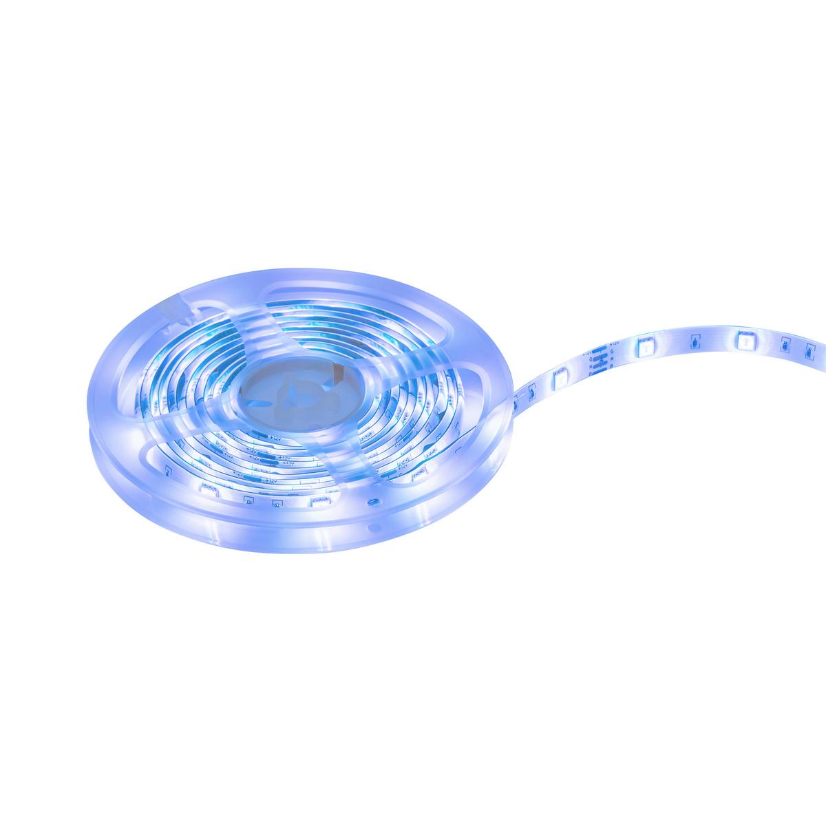 Led Díszlámpa Thore Kb. 300cm - fekete/fehér, Modern, műanyag (300cm) - Luca Bessoni