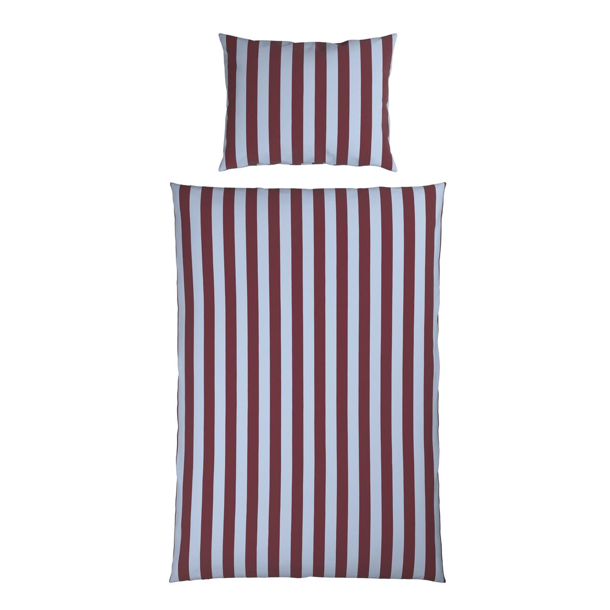 POSTEĽNÁ BIELIZEŇ BOLD STREIF - modrá/hnedofialová, Modern, textil (140/200cm) - Mömax