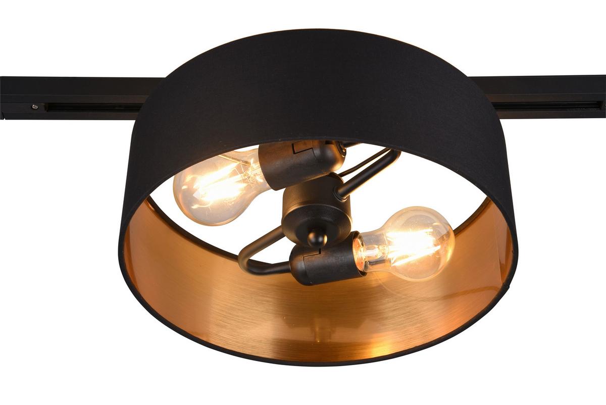 Schienensystem Duoline Deckenleuchte 76820280 dimmbar - Goldfarben/Schwarz, Basics, Metall (30/16,3cm) - Trio Leuchten