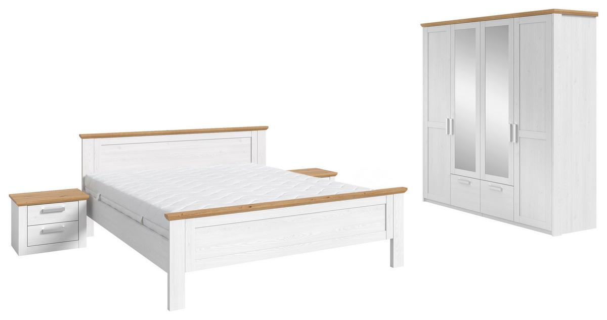 Schlafzimmer Verona Lärchefarben/Eiche D. 4-Teilig - Lärchefarben/Eiche Artisan, ROMANTIK / LANDHAUS, Holzwerkstoff - Livetastic