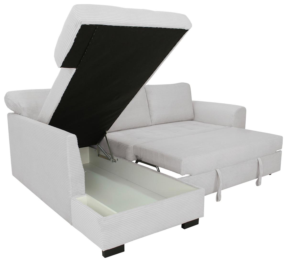 Ecksofa John Beigebraun S: 178x239 Cm - Beigebraun/Schwarz, Trend, Textil (178/239cm)