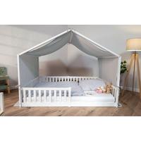 Baldachin Hellgrau, B/L: 90x200cm - Hellgrau, Basics, Textil (90/200cm) - tiSsi