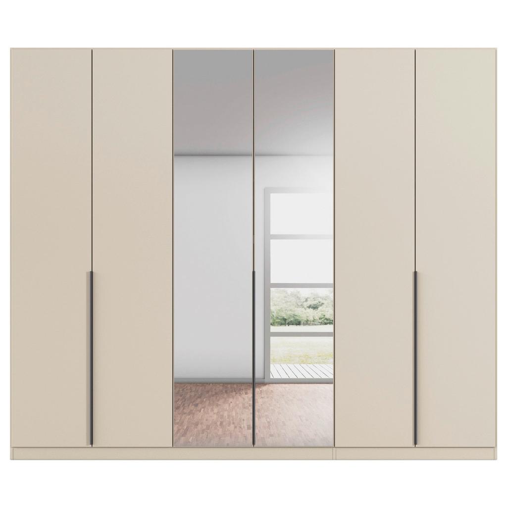 Drehtürenschrank Mit Spiegel 271cm Alabama Super Champagner