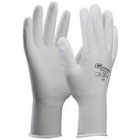 Arbeitshandschuhe 709242 Weiß Gr. 8 Pu-Beschichtung - Weiß, KONVENTIONELL, Textil (8null) - Gebol