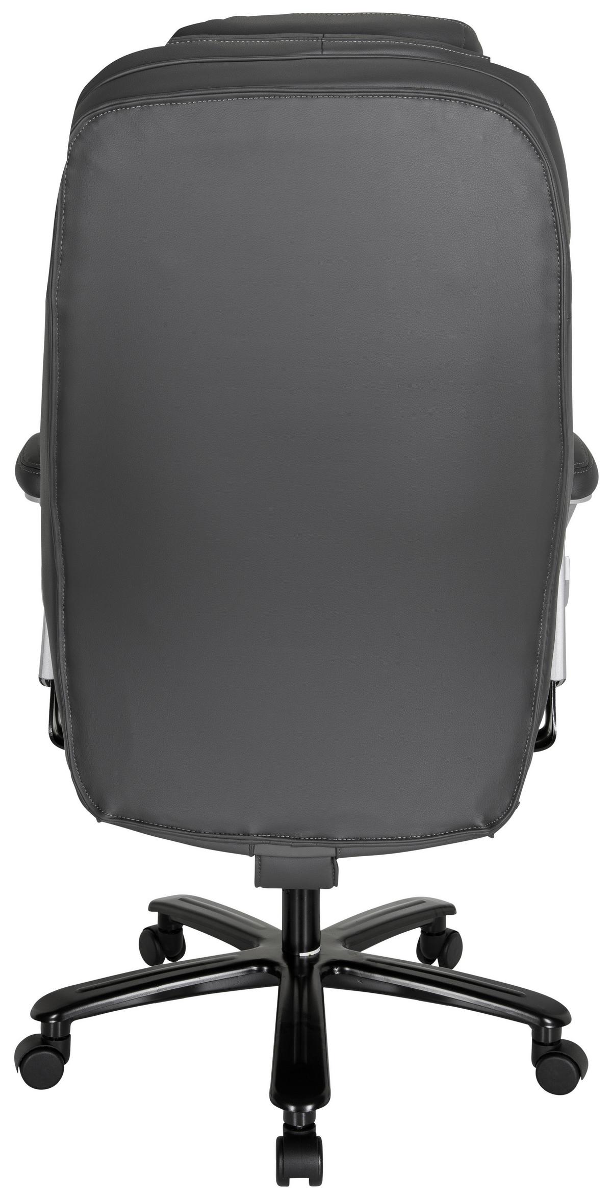 Chefsessel Xxl Pullmann Grau - Silberfarben/Grau, MODERN, Kunststoff/Textil (73/138/85cm) - MID.YOU
