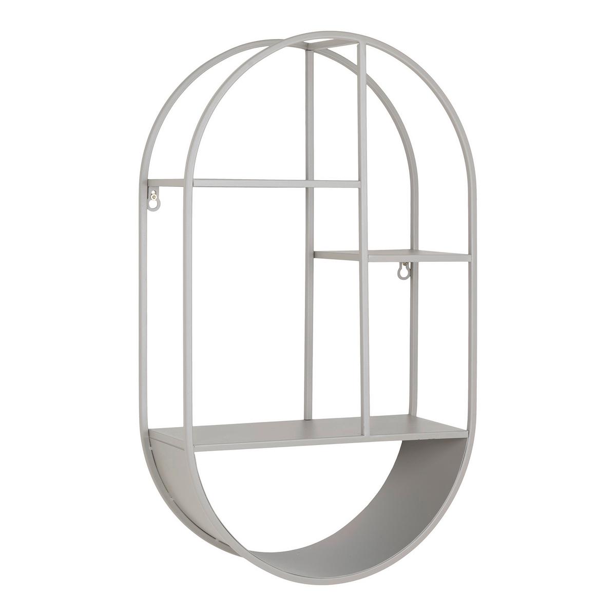 Wandregal Feira Grau B: 35 cm - Grau, Design, Metall (35/60/15cm)