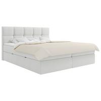 Boxbett Mit Topper & Bettkasten 200x220 Lorie Ii - Schwarz/Weiß, MODERN, Holz/Holzwerkstoff (200/220cm) - MID.YOU