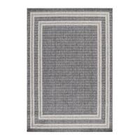 Flachwebteppich Aruba - Grau, Design, Textil (60/100cm)