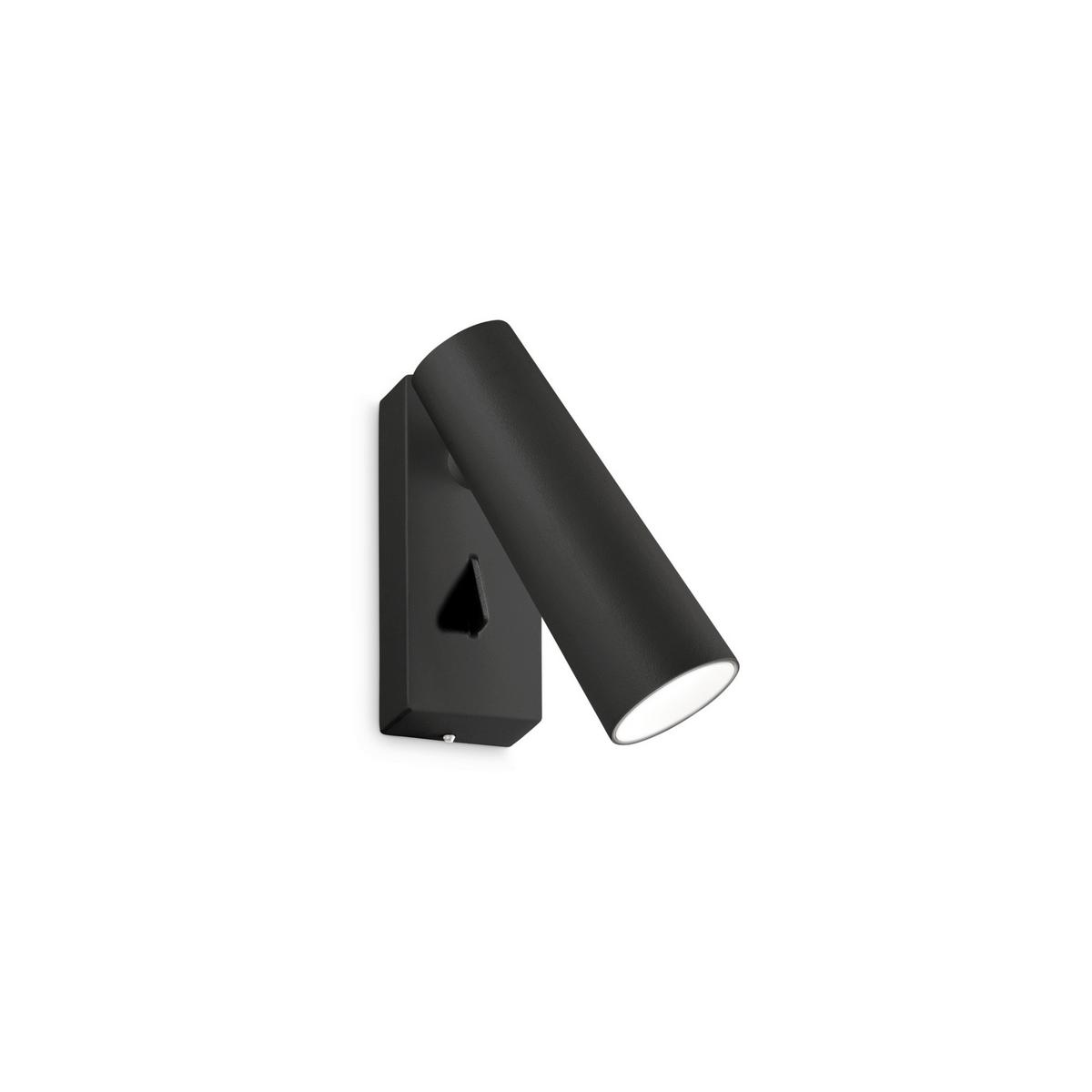 Led-wandleuchte Nero Schwarz B: 10,5 Cm - Schwarz, Design, Metall (4/10,5/12,5cm) - Ideal Lux