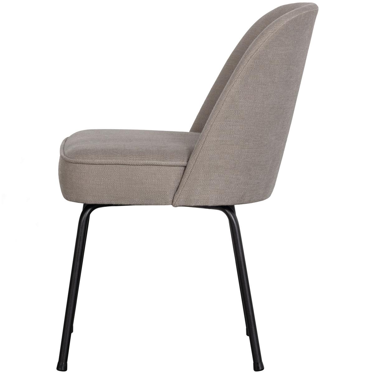 Stuhl-Set Vogue Schwarz/Sandfarben B: 50cm - Sandfarben/Schwarz, MODERN, Textil/Metall (50/83/57cm) - Livetastic