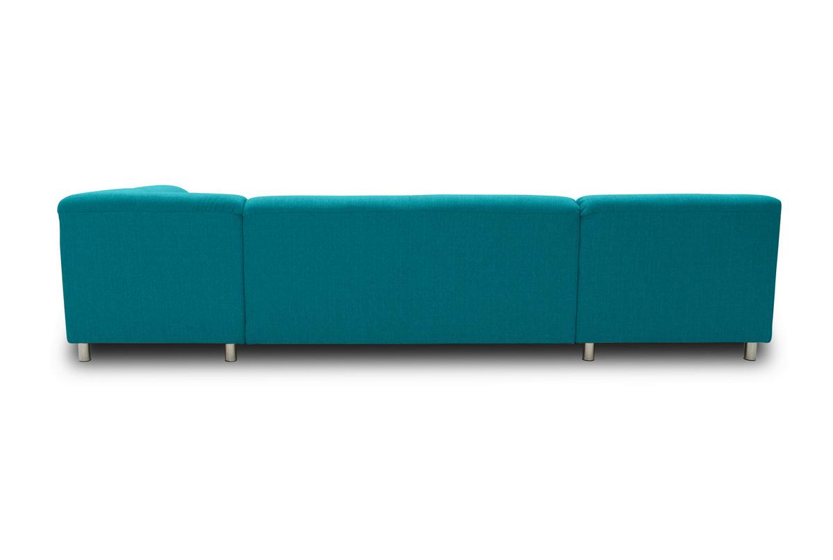 Wohnlandschaft Jamie Petrol - Chromfarben/Petrol, KONVENTIONELL, Textil (150/308/194cm) - MID.YOU