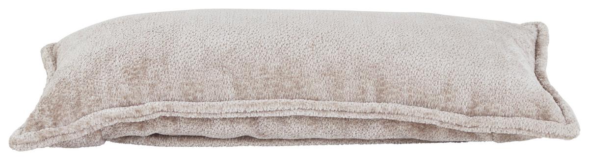 Zierkissen Lea 52x32 cm Polyester Hellbraun mit Zipp - KONVENTIONELL, Textil (52/32cm) - Luca Bessoni