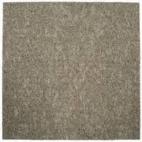 Teppichfliese Braun Marble 50x50 cm Florhöhe 3 mm - Hellgelb/Braun, Basics, Textil (50/50cm)