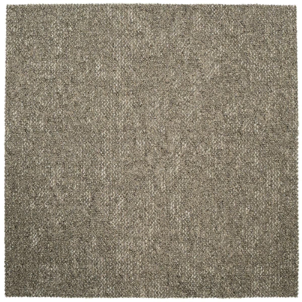 Teppichfliese Braun Marble 50x50 cm Florhöhe 3 mm - Hellgelb/Braun, Basics, Textil (50/50cm)