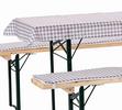 Auflage für Bierbank 3er-Set Adrian 220x25cm/240x70cm - Weiß/Grau, KONVENTIONELL, Textil - Ondega