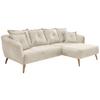 Ecksofa Baggio, Beige, Buchefarben, S: 277x162 Cm - Beige/Buchefarben, MODERN, Textil (277/162cm) - Livetastic