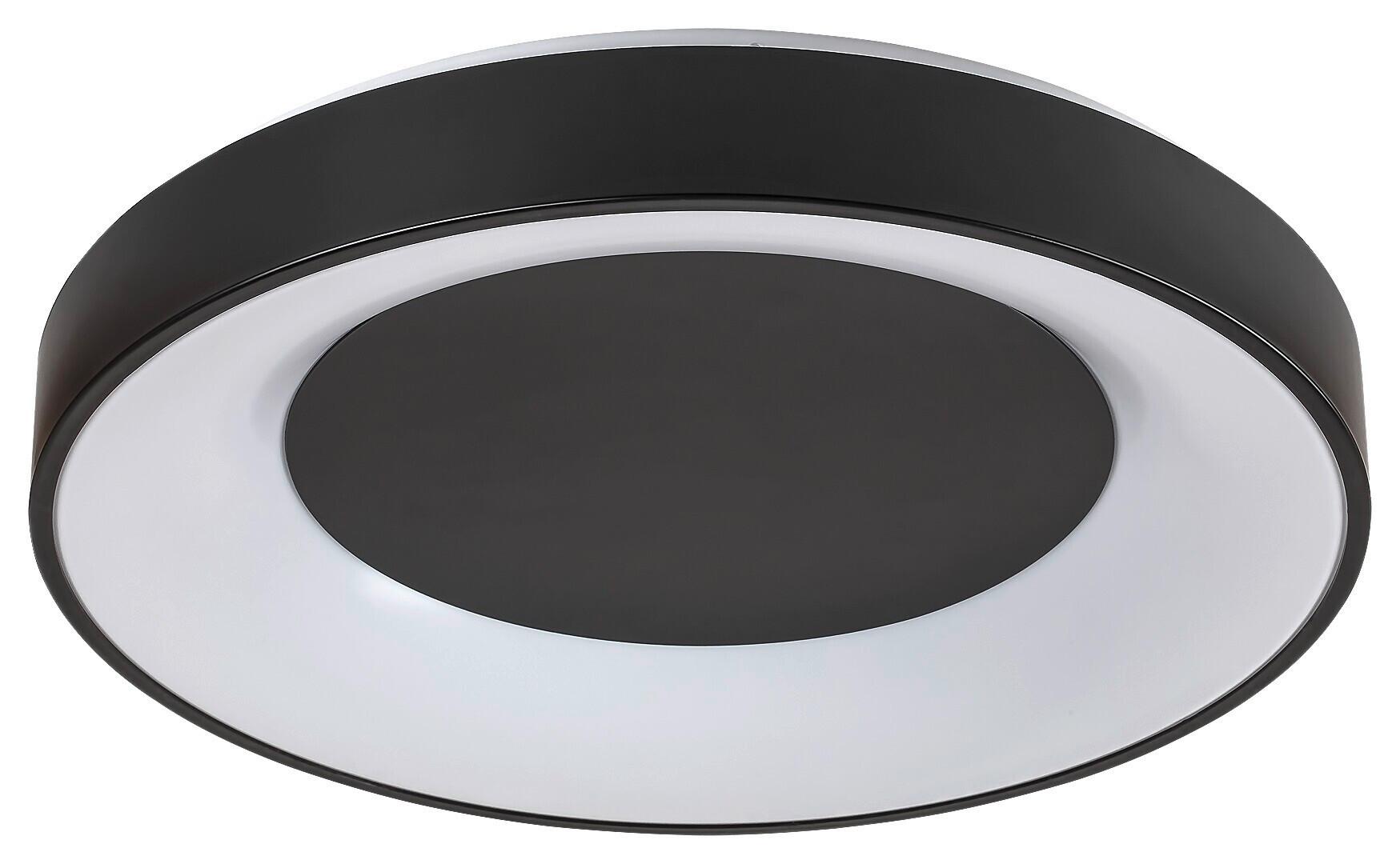 STROPNÉ LED SVIETIDLO CEILO - čierna/biela, Basics, kov/plast (48/8cm)