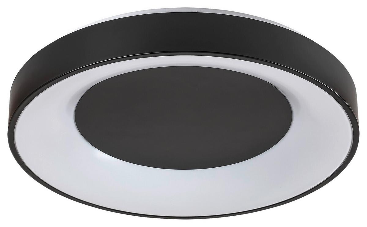 STROPNÉ LED SVIETIDLO CEILO - čierna/biela, Basics, kov/plast (48/8cm)