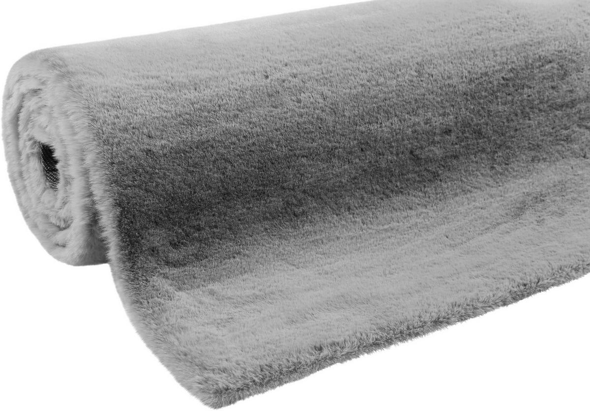 Hochflorteppich Silberfarben Alice 70x140 cm - Silberfarben, KONVENTIONELL, Textil (70/140cm) - Esprit