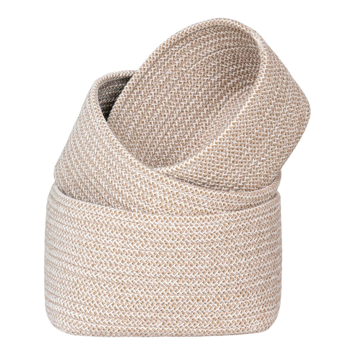 Korbset Beige 3 -Teilig. - Beige, Basics, Textil