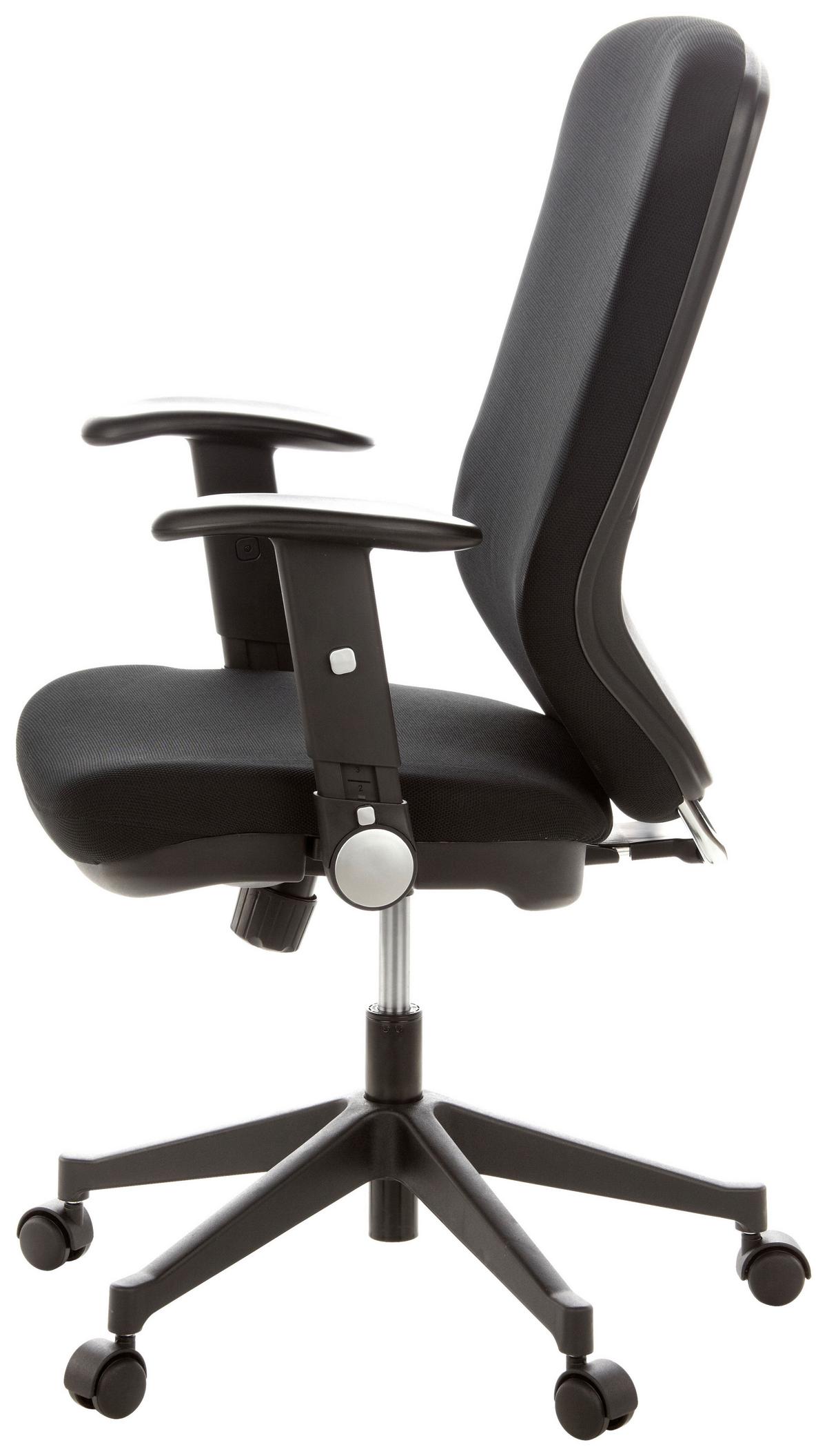 Drehstuhl Traffic 30 Schwarz - Schwarz, MODERN, Kunststoff/Textil (58/117/48cm) - MID.YOU