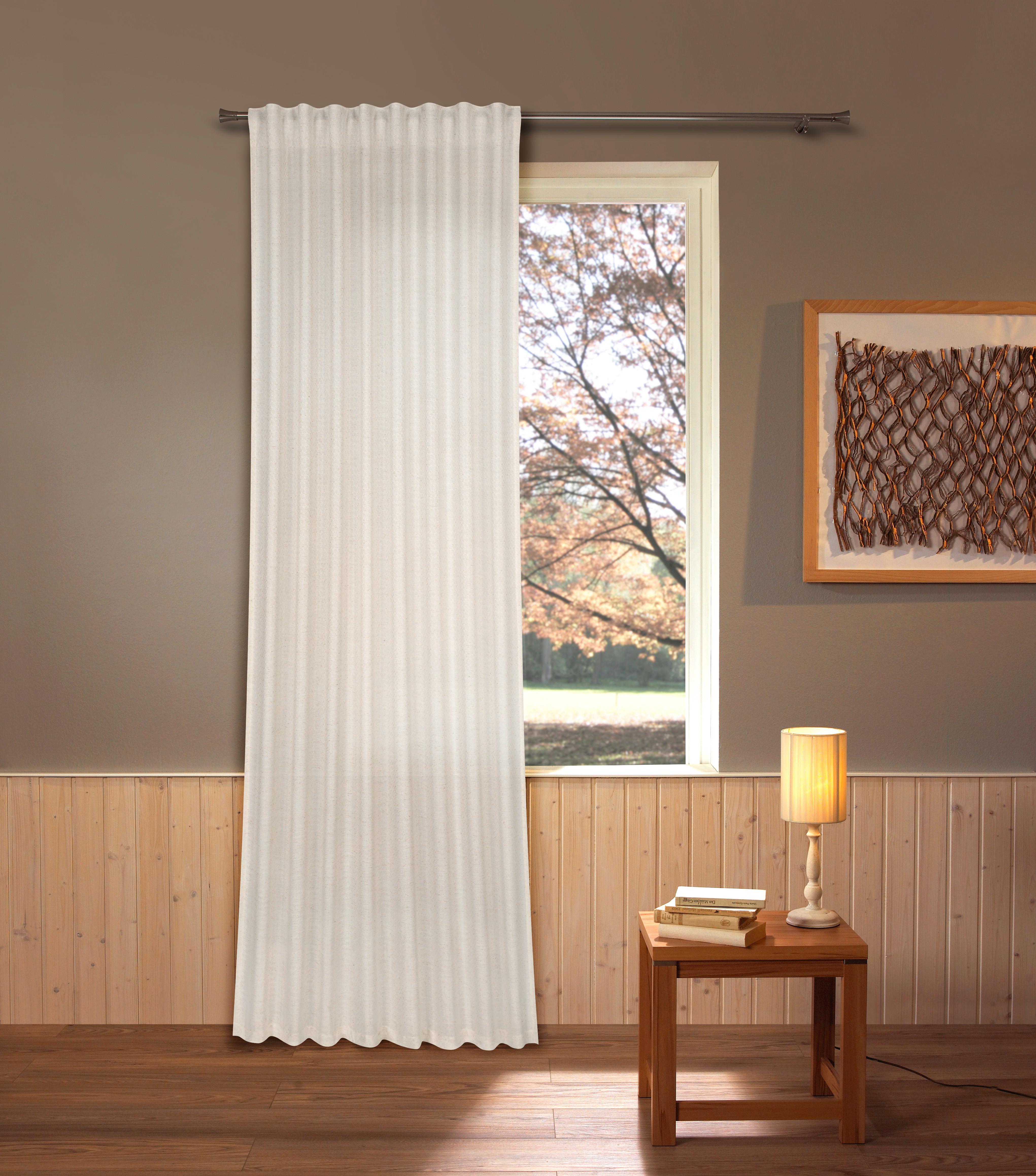 Fertigvorhang Ella - Beige, ROMANTIK / LANDHAUS, Textil (135/245cm) - James Wood