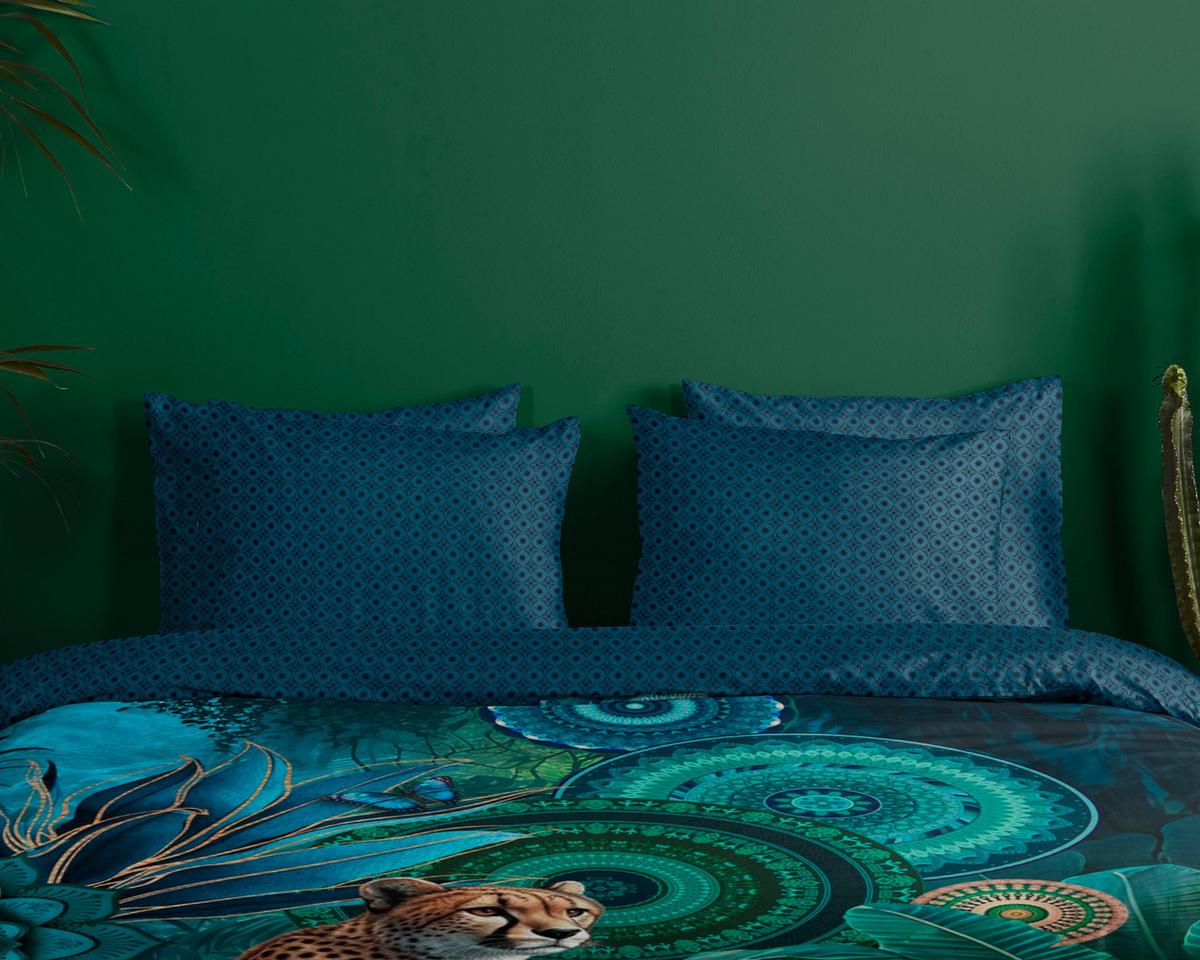 BETTWÄSCHE NYAH - Blau/Multicolor, Design, Textil (140/200cm)