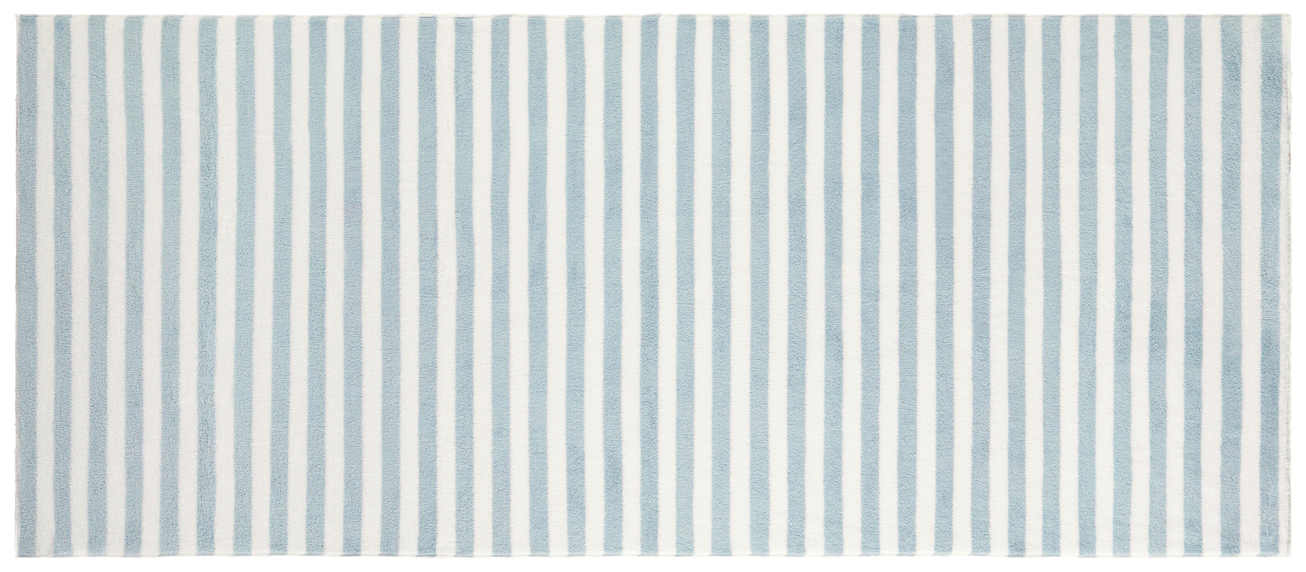 Strandtuch Ibiza - Blau/Weiß, KONVENTIONELL, Textil (70/150cm) - Ondega