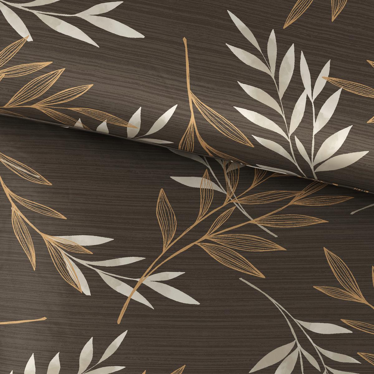 Bettwäsche 140x200 Cm Ida Baumwolle Braun - Braun, ROMANTIK / LANDHAUS, Textil (140/200cm) - James Wood