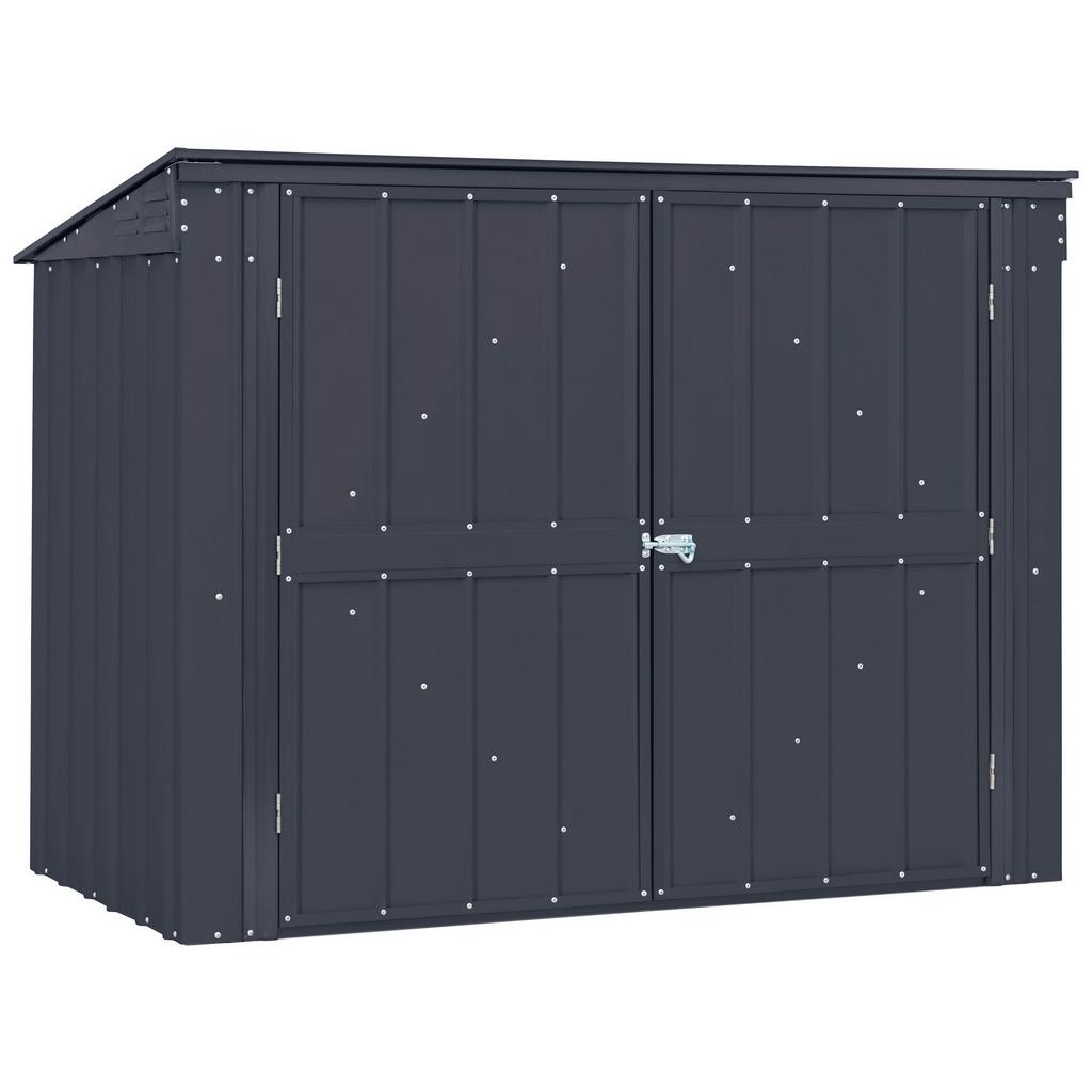 Mülltonnenbox 174x131x101 cm absperrbar, Pultdach