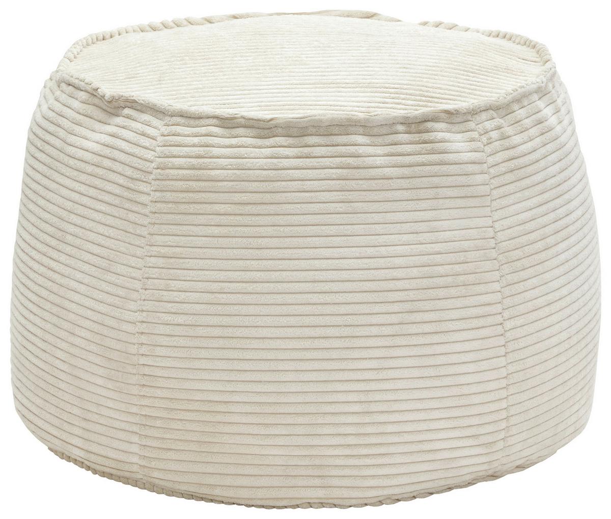 Taburet LUCYLLA, béžový manšestr - béžová, Moderní, textil (60/60/38cm) - Mömax
