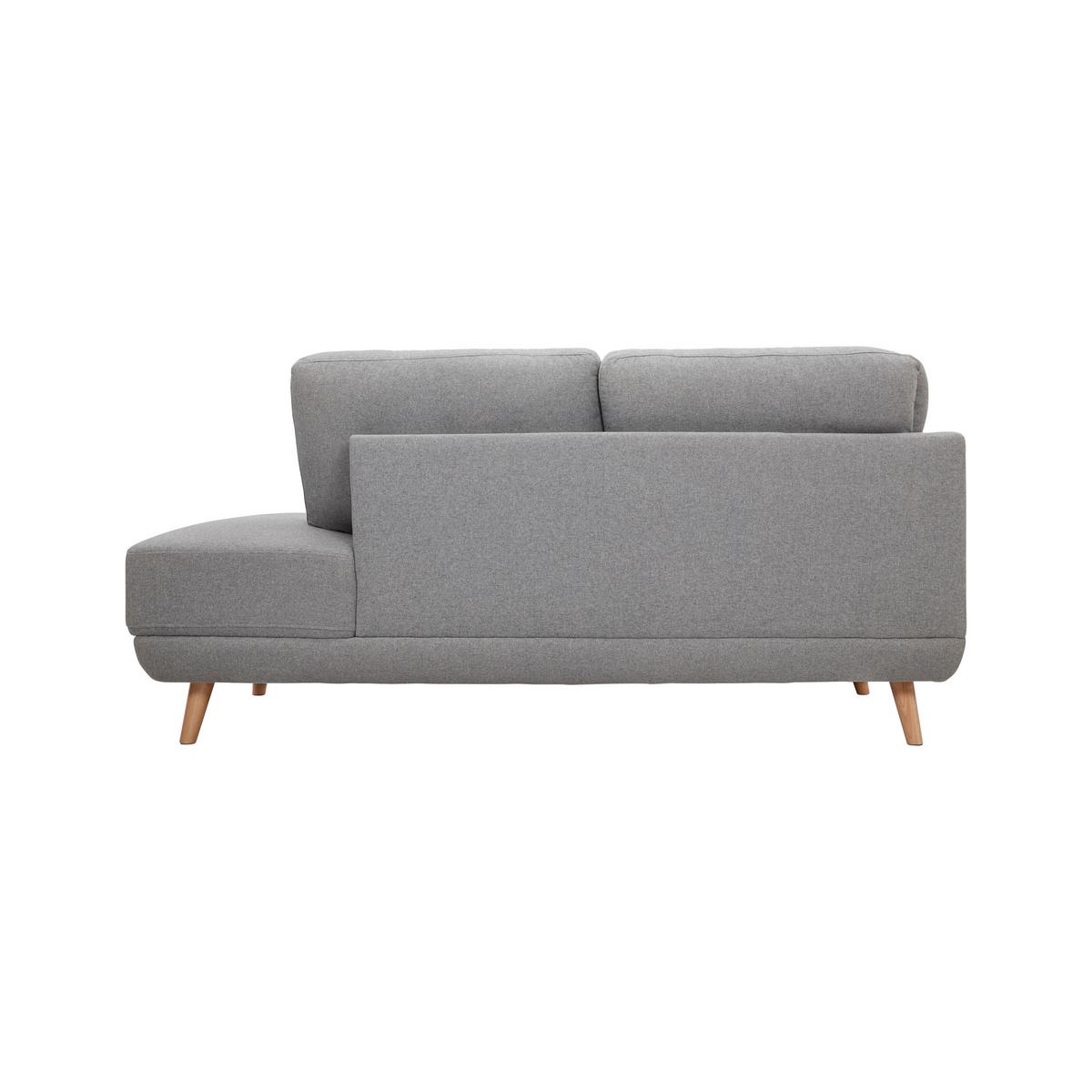 Sedací souprava KYLE šířka 242cm/162cm - šedá/přírodní barvy, Moderní, dřevo/textil (242/88/189cm) - Bessagi Home