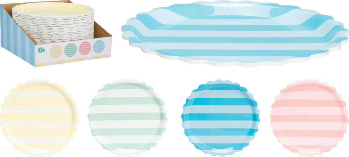 Snackteller Erwin - Blau/Pink, Basics, Kunststoff (20/1,5/20cm)