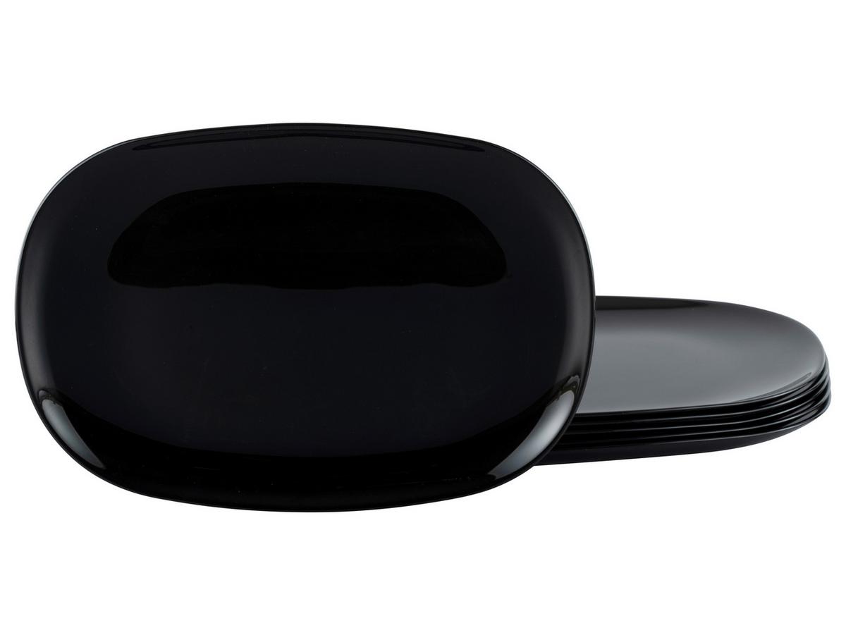 Burgerteller Italien Party Schwarz - Schwarz, Basics, Glas - Creatable