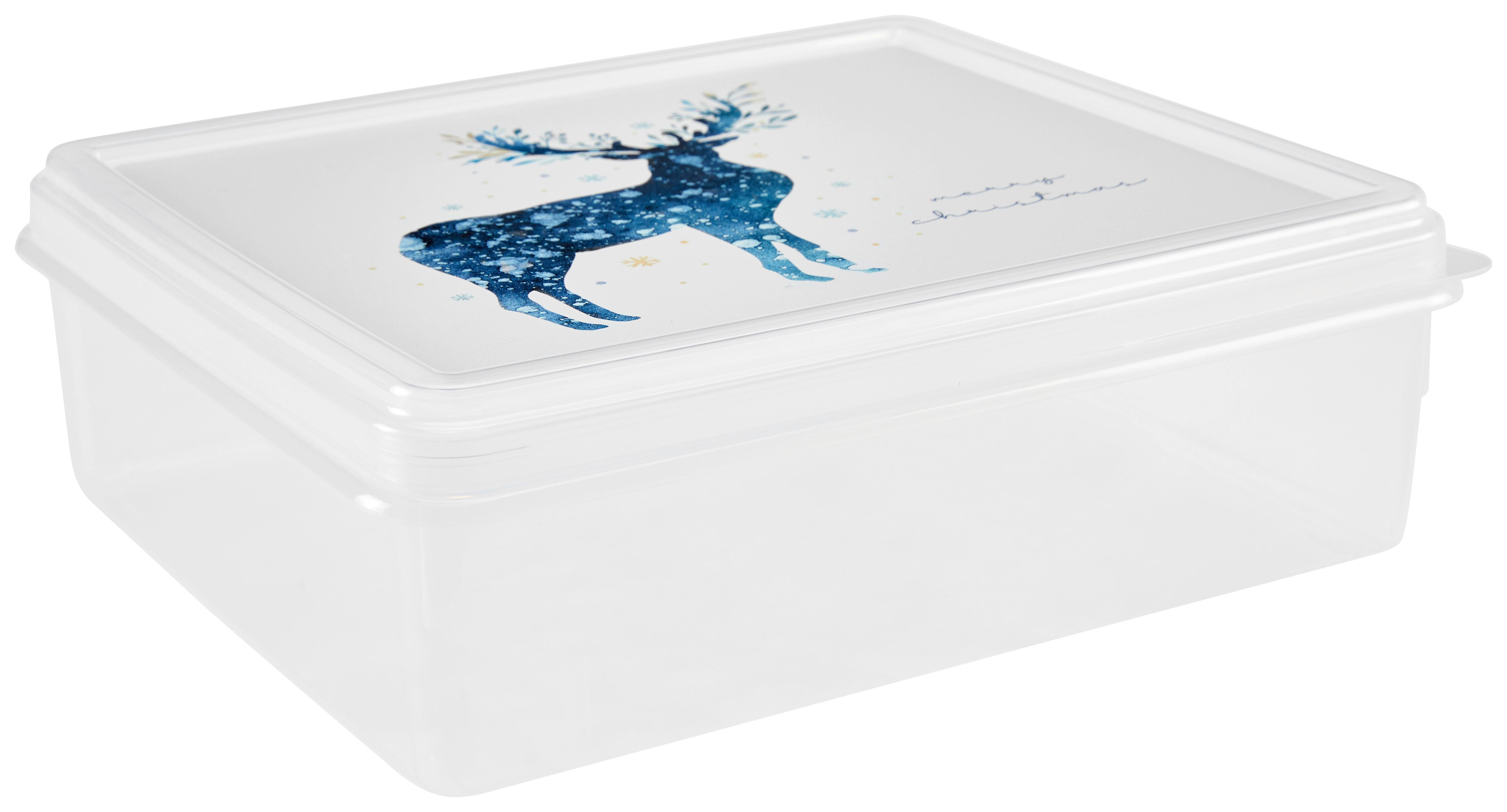 Keksdose Dace ca. 2,5 L - Transparent/Grau, KONVENTIONELL, Kunststoff (20/7,7/23cm)