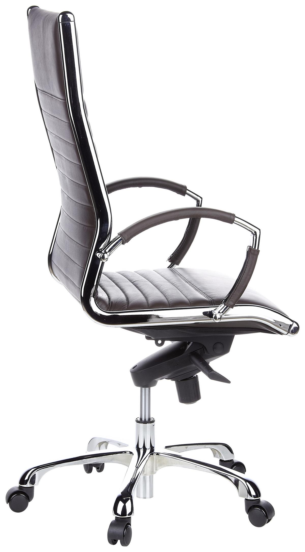 Drehstuhl Parma 20 Dunkelbraun - Dunkelbraun, MODERN, Leder/Kunststoff (60/125/50cm) - MID.YOU
