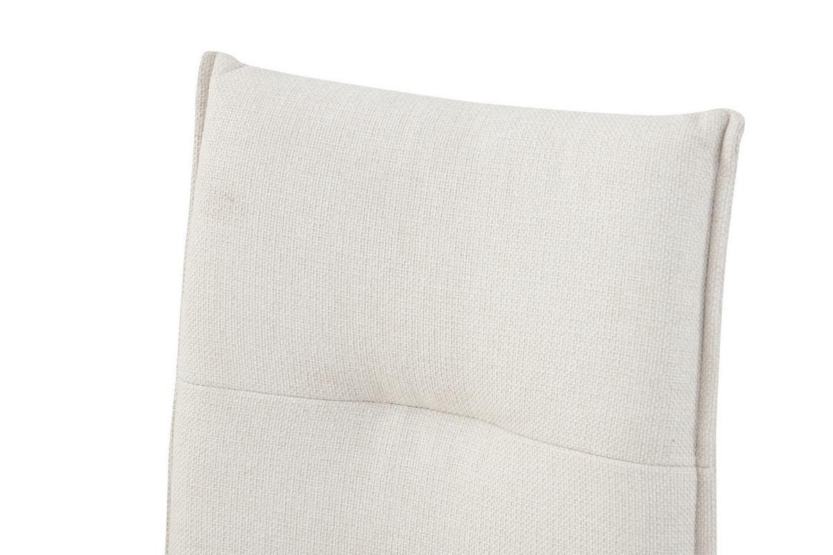 Schwingstuhl-Set Sonja Creme B: 46 cm - Creme/Schwarz, MODERN, Textil/Metall (46/89/57cm) - MID.YOU